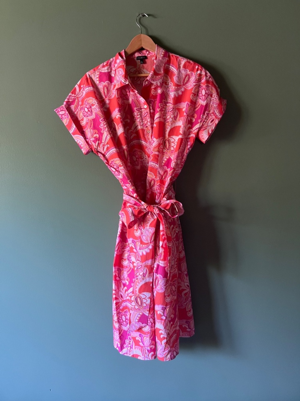 Talbots Floral Button Up Dress